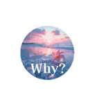 英語.癒しの海.Healing sea.English（個別スタンプ：8）