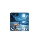 英語.癒しの海.Healing sea.English（個別スタンプ：14）