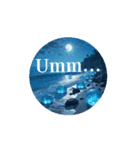 英語.癒しの海.Healing sea.English（個別スタンプ：15）