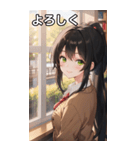 図書館での放課後（個別スタンプ：21）