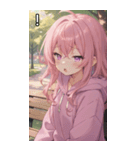 公園でのひと休み（個別スタンプ：14）