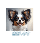 ペットの可愛いパピヨン（個別スタンプ：18）