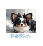 ペットの可愛いパピヨン（個別スタンプ：20）