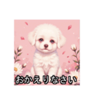 ペットのビションフリーゼ（個別スタンプ：8）