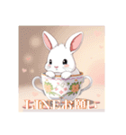 ティカップウサギ（個別スタンプ：23）