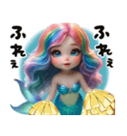 ❤️レインボーヘアーのマーメイドちゃん❤️（個別スタンプ：18）