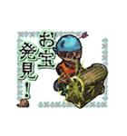 アンデッド動く⚰️ガイコツ海賊船長（個別スタンプ：19）