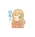 ゆるふわ浴衣女子の夏スタンプ（個別スタンプ：10）