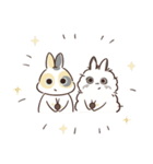 兎ちの子は、仲良しだから。（個別スタンプ：10）