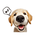 ゴールデンレトリバー子犬★返信スタンプ（個別スタンプ：14）