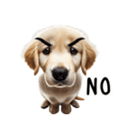 ゴールデンレトリバー子犬★返信スタンプ（個別スタンプ：18）