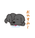 らぶらぶ黒ラブさん（個別スタンプ：7）