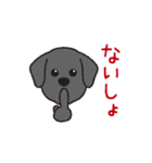 らぶらぶ黒ラブさん（個別スタンプ：8）