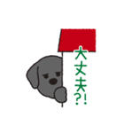 らぶらぶ黒ラブさん（個別スタンプ：15）