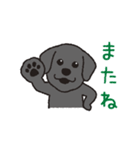 らぶらぶ黒ラブさん（個別スタンプ：22）