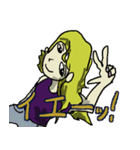セクシー、セレブな女の子。（個別スタンプ：11）