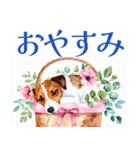 水彩感じるジャック・ラッセルスタンプ（個別スタンプ：27）