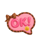 ぷっくり吹き出し♡即レススタンプ（個別スタンプ：11）