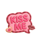 ぷっくり吹き出し♡即レススタンプ（個別スタンプ：24）
