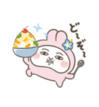 うさ田うさ子のシュールな夏 (毎日使える)（個別スタンプ：23）