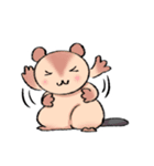 うさぎともぐらとビーバーのスタンプpart3（個別スタンプ：12）
