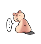 うさぎともぐらとビーバーのスタンプpart3（個別スタンプ：18）