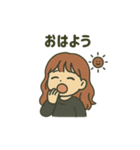 【しんぷる】おんなのこスタンプ（個別スタンプ：2）