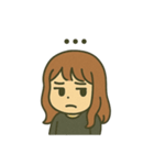 【しんぷる】おんなのこスタンプ（個別スタンプ：7）