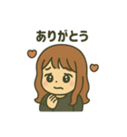 【しんぷる】おんなのこスタンプ（個別スタンプ：8）