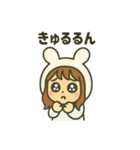 【しんぷる】おんなのこスタンプ（個別スタンプ：17）