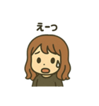 【しんぷる】おんなのこスタンプ（個別スタンプ：20）
