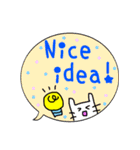English ★毎日使えるふしだしスタンプ（個別スタンプ：5）