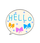 English ★毎日使えるふしだしスタンプ（個別スタンプ：8）