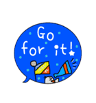 English ★毎日使えるふしだしスタンプ（個別スタンプ：19）