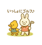 『いっしょに過ごそ』ゴルフ ゴルフ場（個別スタンプ：13）