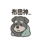 ねむねむシュナと毛布のしあわせ時間（個別スタンプ：22）