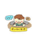 お仕事とみつあみのおんなのこ。（個別スタンプ：3）