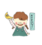 お仕事とみつあみのおんなのこ。（個別スタンプ：7）