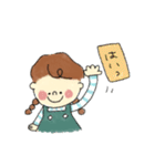 お仕事とみつあみのおんなのこ。（個別スタンプ：24）