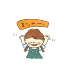 お仕事とみつあみのおんなのこ。（個別スタンプ：27）