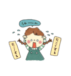 お仕事とみつあみのおんなのこ。（個別スタンプ：30）