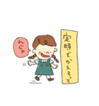 お仕事とみつあみのおんなのこ。（個別スタンプ：40）