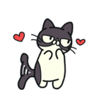 ぶちねこさんと恋うささん3（個別スタンプ：4）