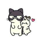 ぶちねこさんと恋うささん3（個別スタンプ：34）