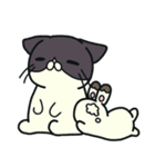 ぶちねこさんと恋うささん3（個別スタンプ：35）