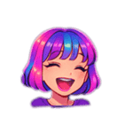 キラキラ表情パレット（個別スタンプ：11）