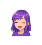 キラキラ表情パレット（個別スタンプ：24）