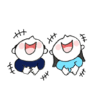 わんちゃんと姉弟スタンプ（個別スタンプ：25）