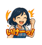 ぶっちぎり☆オート女子！（個別スタンプ：35）
