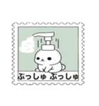 ありふれたウサギと花（個別スタンプ：4）